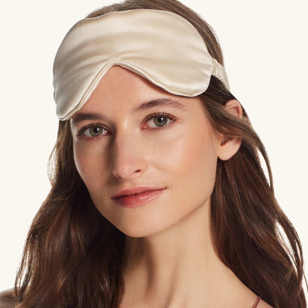 Adult's Silk Sleep Mask in Bengal Stripe